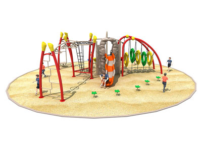 Outdoor Multifunctional Climbing Playset for Elementary School TP-014